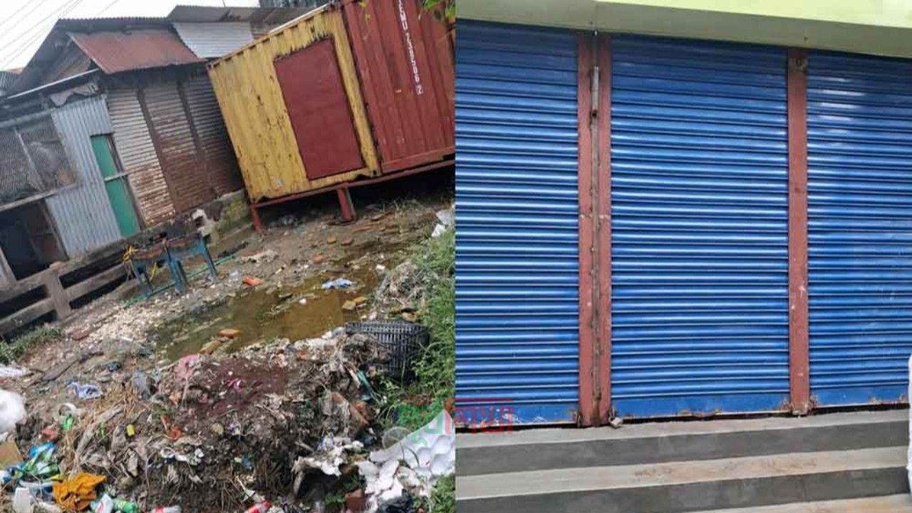 চাটখিলে প্রশাসনের নাকের ডগায় পৌরসভার ব্রীজ দখল করে দোকান নির্মাণ, প্রশাসন নিরব  